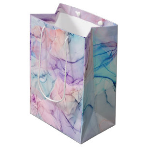Wispy Ethereal Pastel Watercolor Inky Fantasy Glam Medium Gift Bag