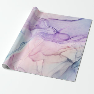Wispy Ethereal Pastel Watercolor Inky Fantasy Glam Wrapping Paper