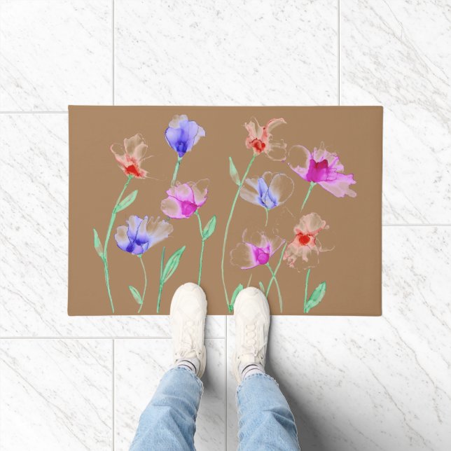 Wispy Flowers Doormat (Indoor)