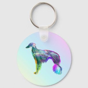 Wispy Silken Windhound Key Ring