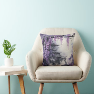 Wisteria Ancient Temple Cushion