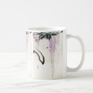 Wisteria and Wasp by Ohara Koson Coffee Mug