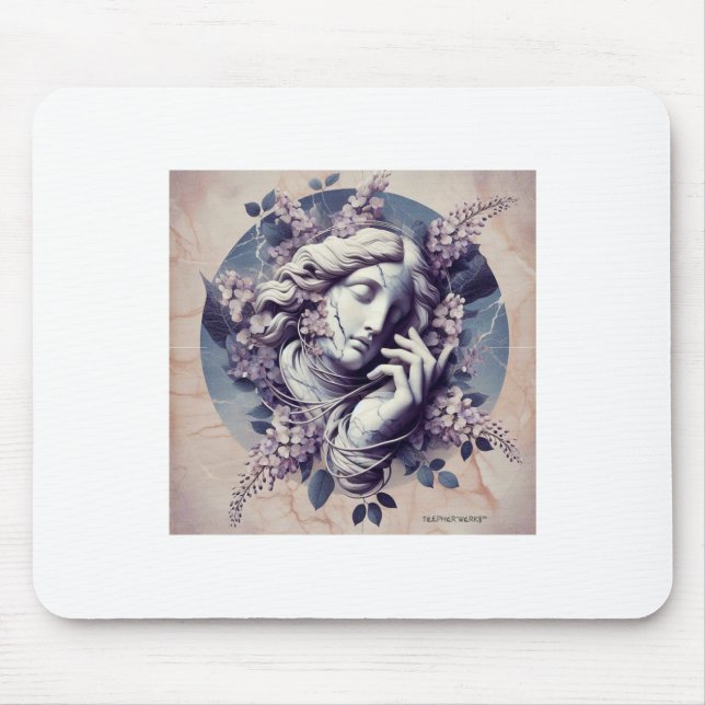 Wisteria Bliss Sticker  Mouse Pad (Front)