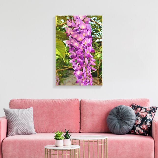 Wisteria Bloom Canvas Print (Insitu (LivingRoom))