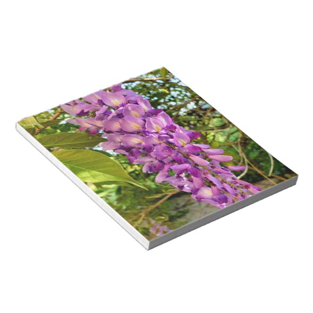 Wisteria Bloom Notepad (Angled)