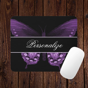 Wisteria Butterfly Banner Mousepad