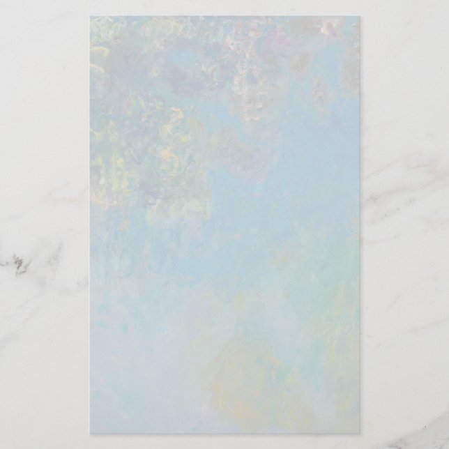 Wisteria by Claude Monet Stationery (Front)