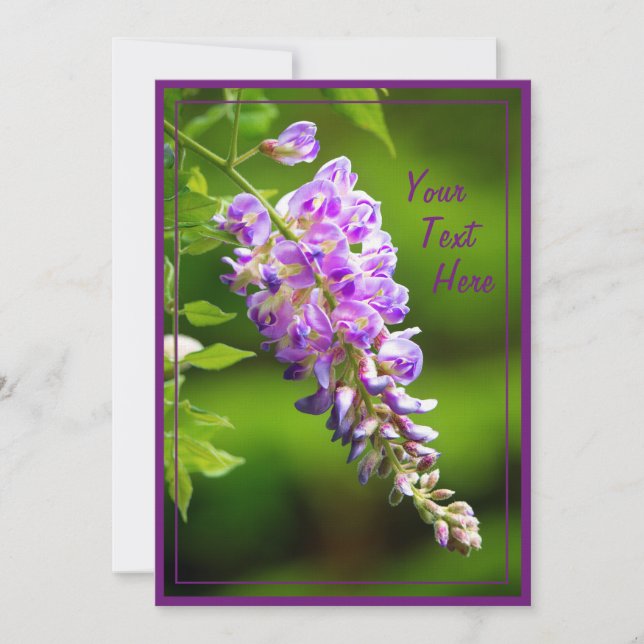 Wisteria Card (Front)