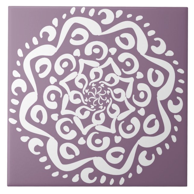 Wisteria Ceramic Tile (Front)