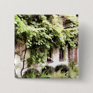 WISTERIA COTTAGE 15 CM SQUARE BADGE