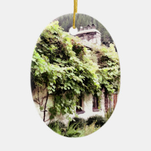 WISTERIA COTTAGE CERAMIC ORNAMENT
