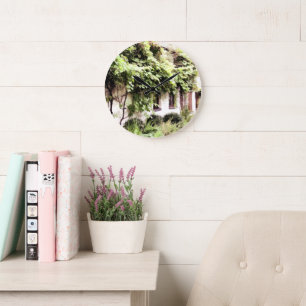 WISTERIA COTTAGE LARGE CLOCK