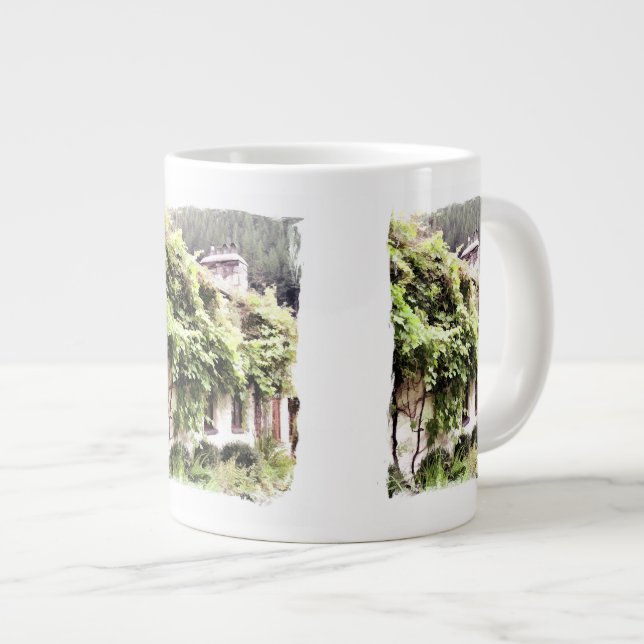 WISTERIA COTTAGE LARGE COFFEE MUG (Front Right)