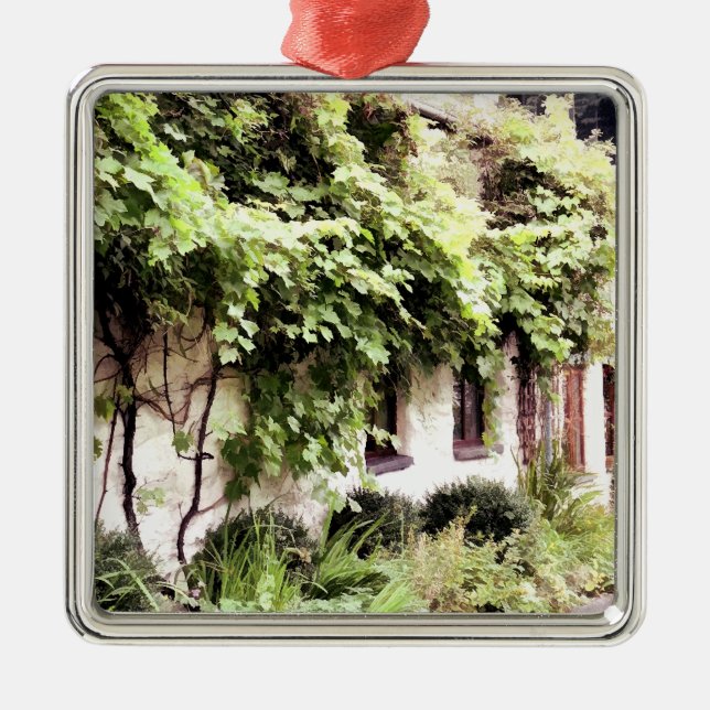 WISTERIA COTTAGE METAL ORNAMENT (Front)