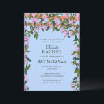 Wisteria Custom B'nai Bat Bar Mitzvah QR Code Invitation<br><div class="desc">Perfect card to announce a bat mitzvah, bar mitzvah or other Jewish celebration! Hand made art for you! FULLY CUSTOMIZABLE! Click on “Personalise” above to edit the text and add your link to the QR code. Click "edit using design tool" to adjust the fonts, colours and placements and to delete...</div>