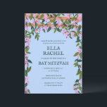 Wisteria Custom B'nai Bat Bar Mitzvah QR Code Invitation<br><div class="desc">Perfect card to announce a bat mitzvah, bar mitzvah or other Jewish celebration! Hand made art for you! FULLY CUSTOMIZABLE! Click on “Personalise” above to edit the text and add your link to the QR code. Click "edit using design tool" to adjust the fonts, colours and placements and to delete...</div>