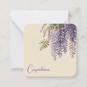 Wisteria Customisable Note Card