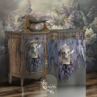 Wisteria Dove White Dove Birdcage Wisteria Tissue Paper