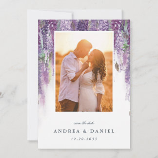 Wisteria dreams save the date