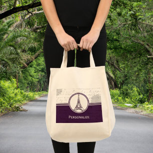 Wisteria Eiffel Tower Totebag Tote Bag