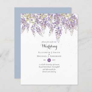 Wisteria Floral Garden Blue Wedding Sage