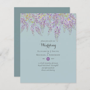 Wisteria Floral Garden Wedding Sage