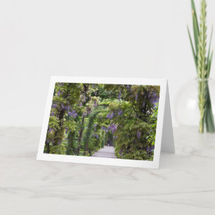 Wisteria Folded Greeting Blank Card