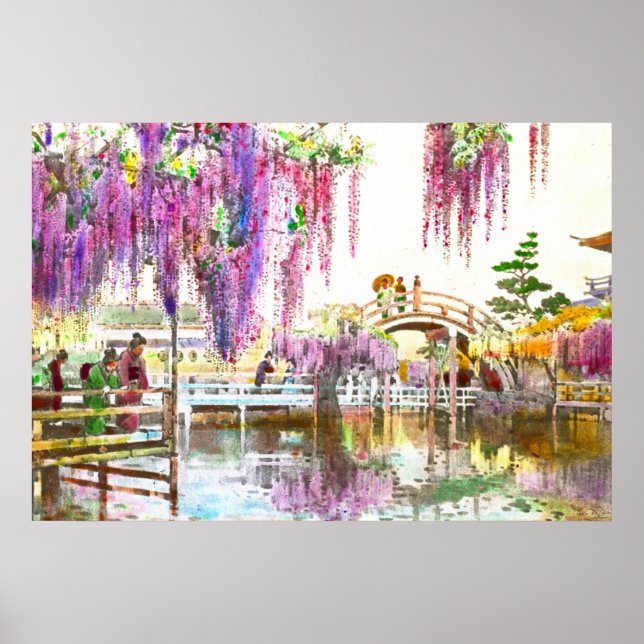 Wisteria Garden 1908 Poster (Front)