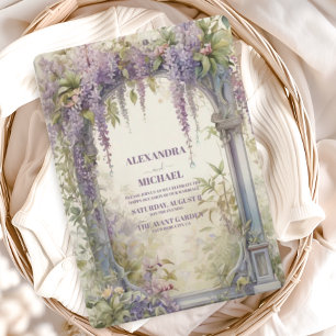 Wisteria Garden Arch Wedding Invitation