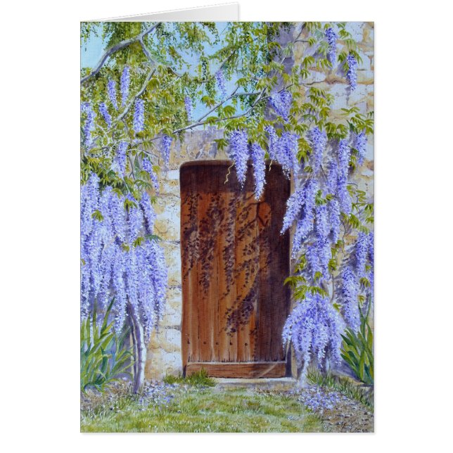 wisteria gate card (Front)