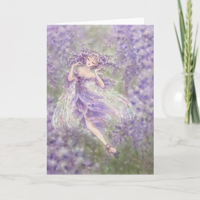 Wisteria Greeting Card (Front)