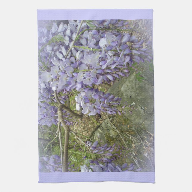 Wisteria in the Woods Tea Towel (Vertical)