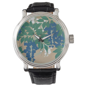 Wisteria Kamisaka Sekka japan painting art canvas Watch