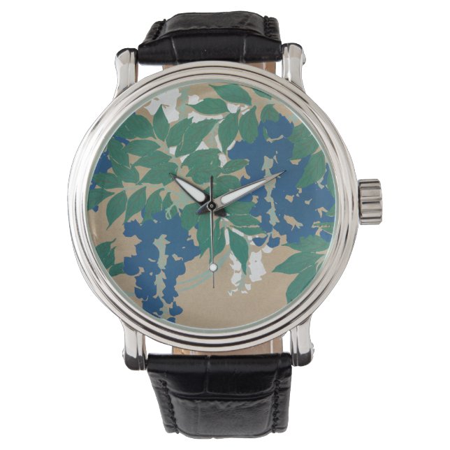 Wisteria Kamisaka Sekka japan painting art canvas  Watch (Front)