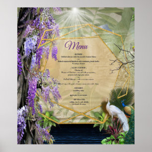 Wisteria & Large birds Dreamscape Theme Poster