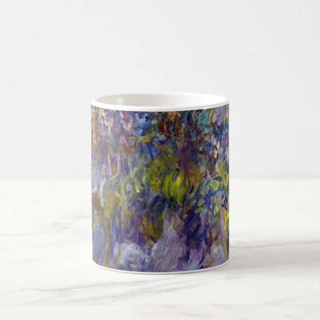 Wisteria (left half) by Claude Monet Coffee Mug (Center)