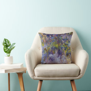 Wisteria (left half) by Claude Monet Cushion