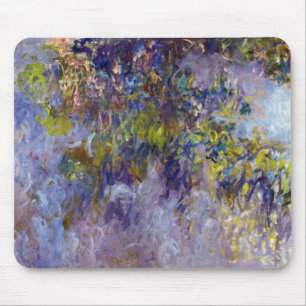 Wisteria (left half) by Claude Monet Mouse Pad