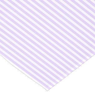 Wisteria Lilac Lavender Orchid & White Stripe Short Table Runner