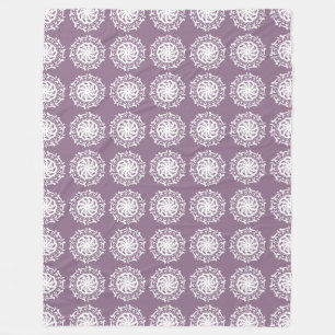 Wisteria Mandala Fleece Blanket