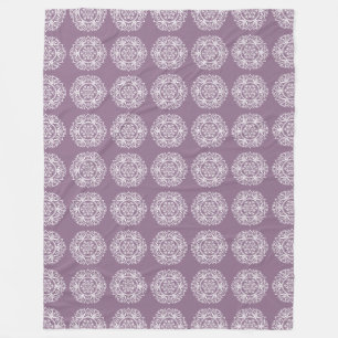 Wisteria Mandala Fleece Blanket