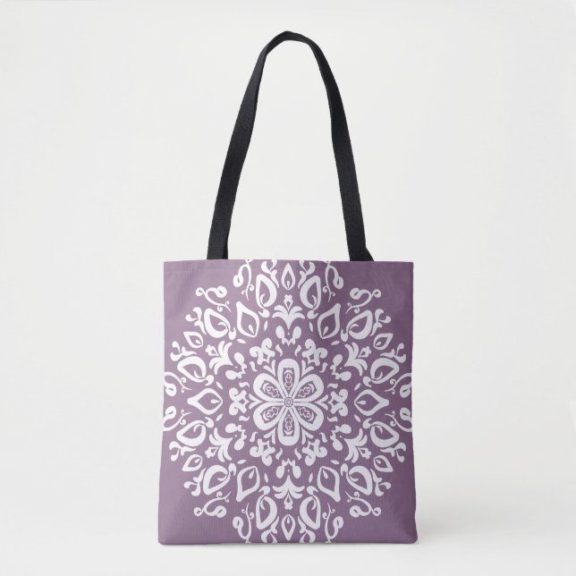Wisteria Mandala Tote Bag (Front)