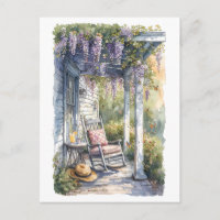 Wisteria Porch Rocking Chair Scene