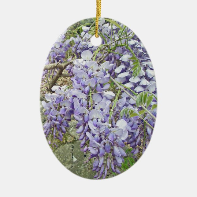 Wisteria Purple Christmas Ornament (Front)