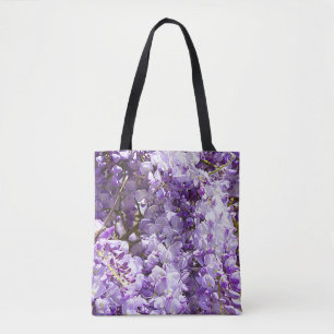 Wisteria Purple Floral Blossom Tree Violet Tote Bag