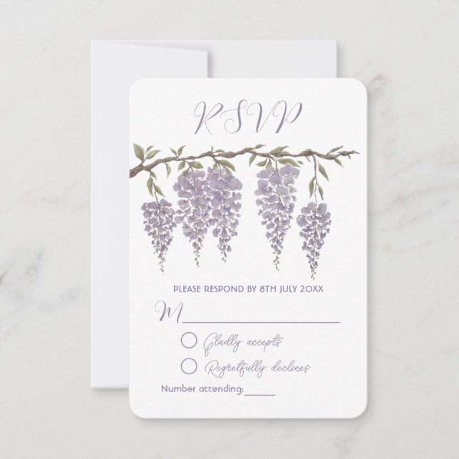 Wisteria Response Card (Front)