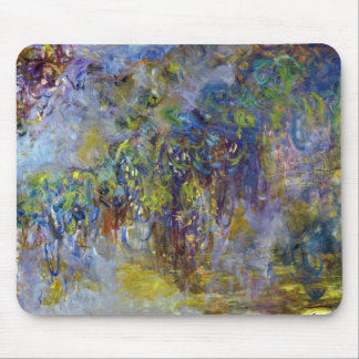 Wisteria (right half) by Claude Monet Mouse Pad