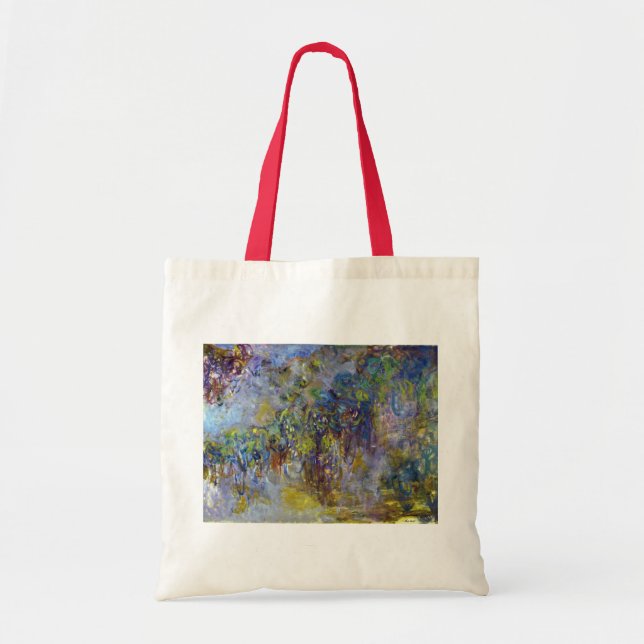 Wisteria (right half) by Claude Monet Tote Bag (Front)