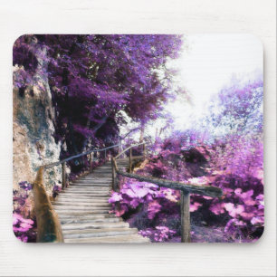 wisteria stairs mouse pad