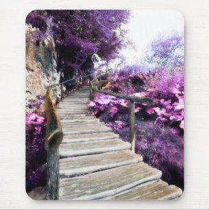 wisteria stairs mouse pad